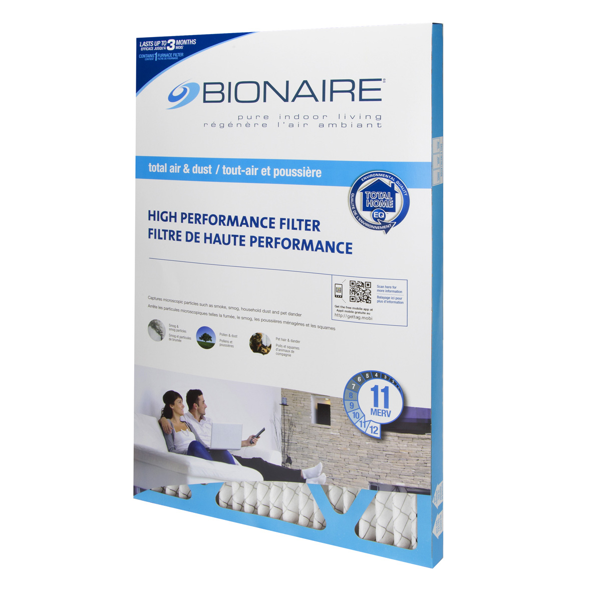 Bionaire® Total Air MERV 11 Furnace Filter - 16x25 Bionaire® Total Air MERV 11 Furnace Filter - 16x25