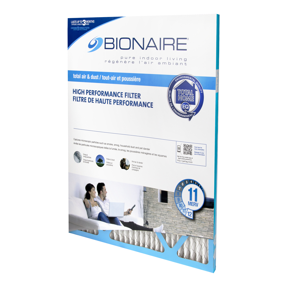 Bionaire® Total Air MERV 11 Furnace Filter - 20x25 Bionaire® Total Air MERV 11 Furnace Filter - 20x25