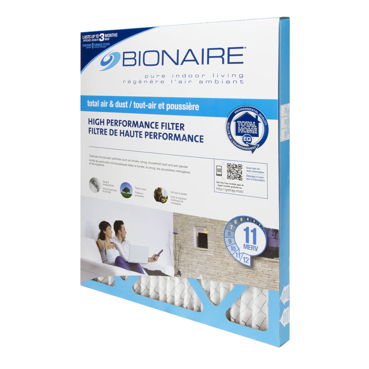 Bionaire® Total Air MERV 11 Furnace Filter - 20x20 Bionaire® Total Air MERV 11 Furnace Filter - 20x20