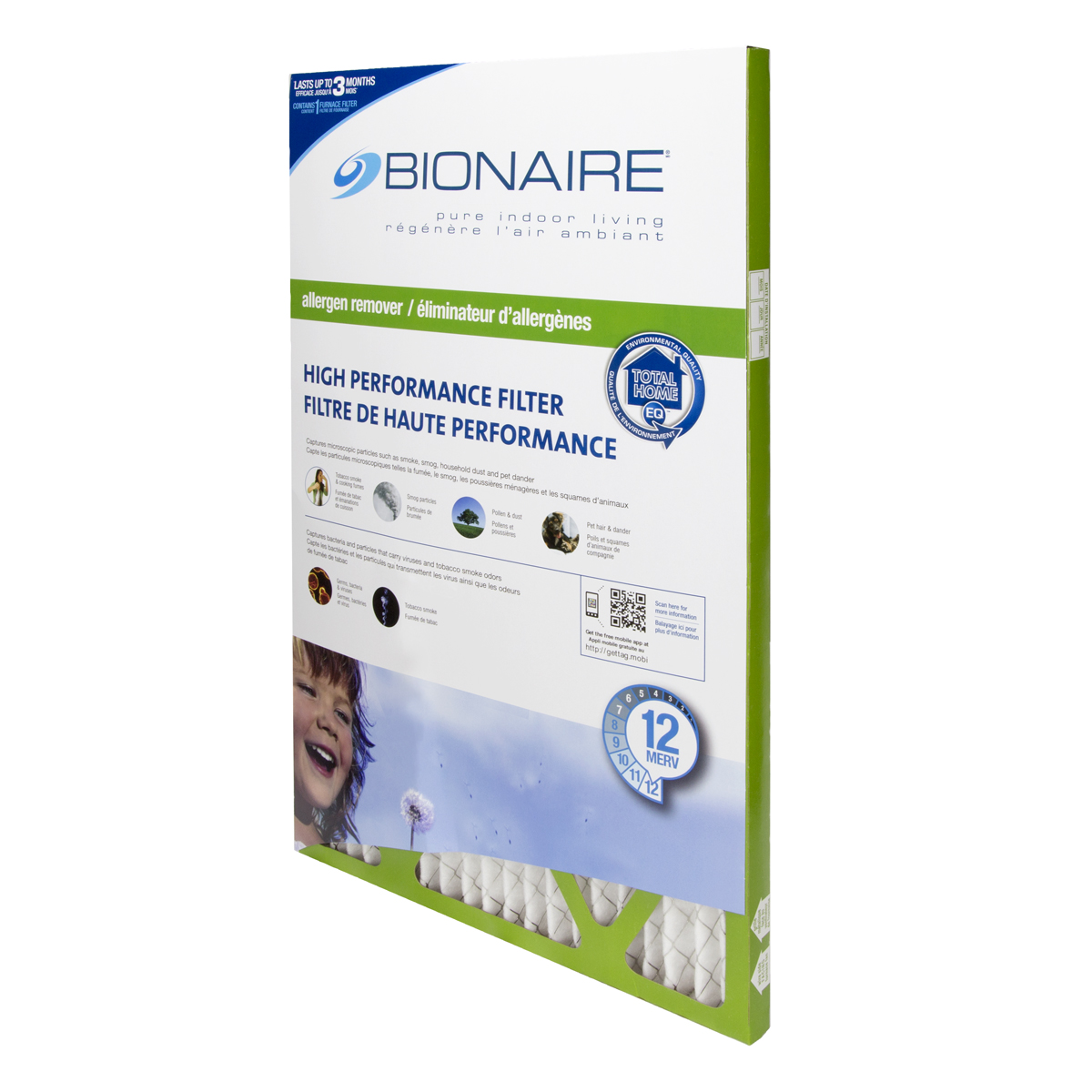 Bionaire® Elite Allergen MERV 12 Furnace Filter - 16x25 Bionaire® Elite Allergen MERV 12 Furnace Filter - 16x25