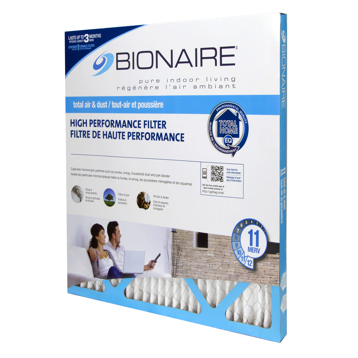 Bionaire® Total Air MERV 11 Furnace Filter - 16x20 Bionaire® Total Air MERV 11 Furnace Filter - 16x20